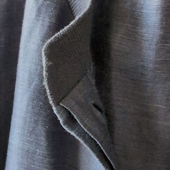 Reiss Hemp Linen Sleeveless Drop WaistShirt Midi Dress Navy  Size Small - Picture 4 of 13